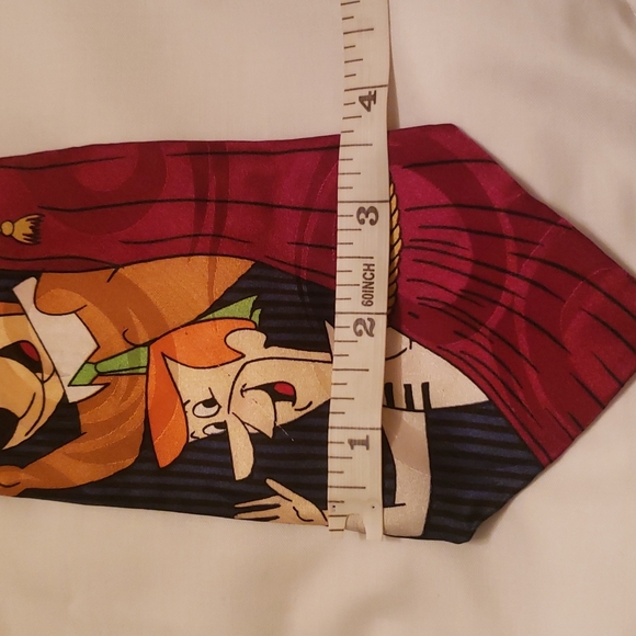 Hanna Barbera Cartoon Network Fred Flintstone Pebbles George Jetson  Tie - Picture 4 of 5